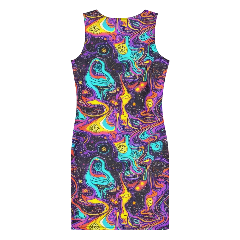 Hutty Nebula on Bodycon Dress — Back