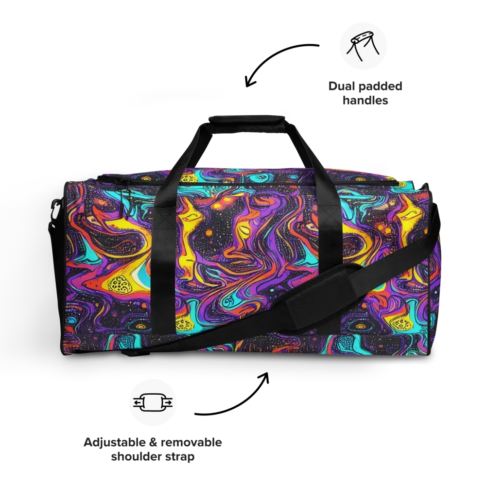 Hutty Nebula on Duffle Bag — Front