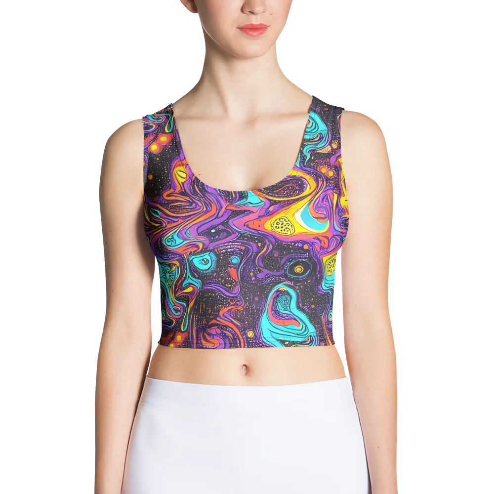 Hutty Nebula on Crop Top — Front
