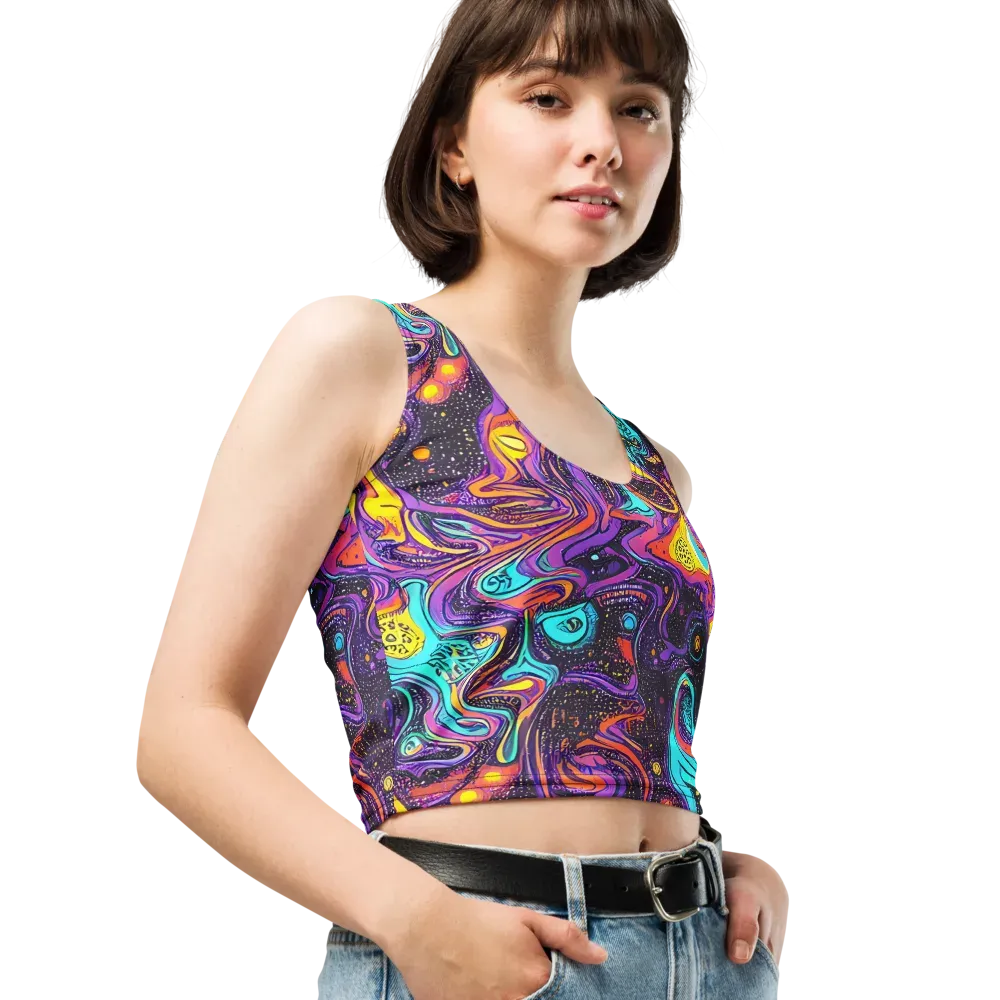 Hutty Nebula on Crop Top — Right Front
