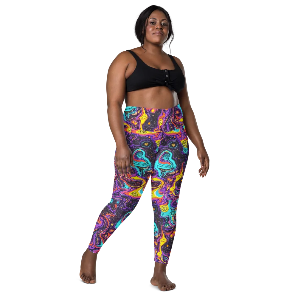 Hutty Nebula on Leggings with Pockets — Front