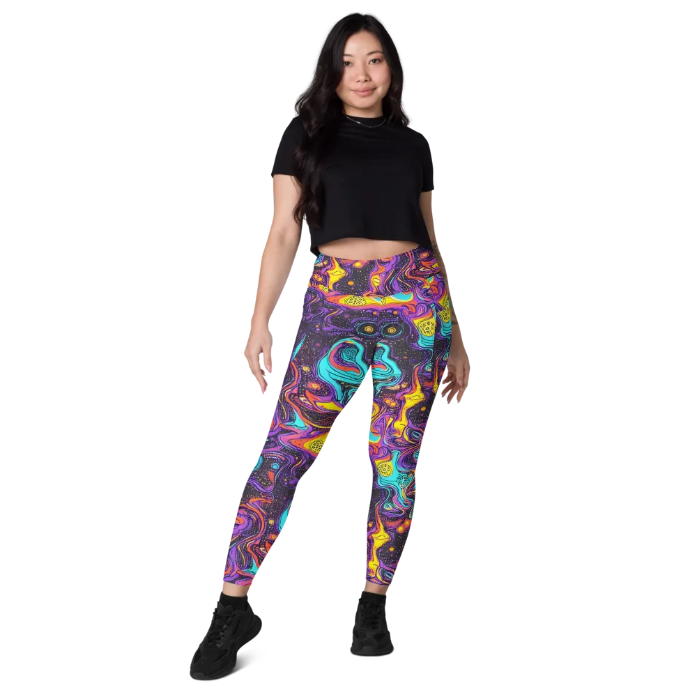 Hutty Nebula on Leggings with Pockets — Front