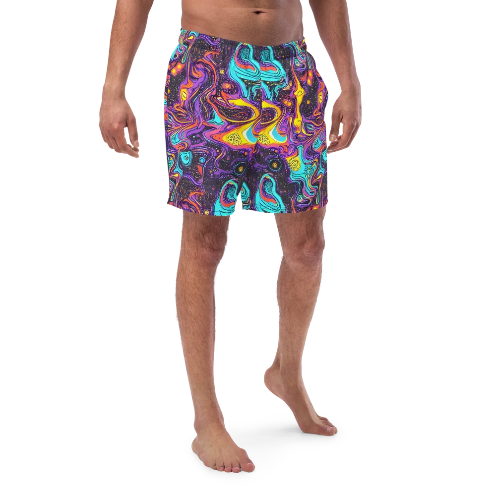 Hutty Nebula on Swim Trunks — Front