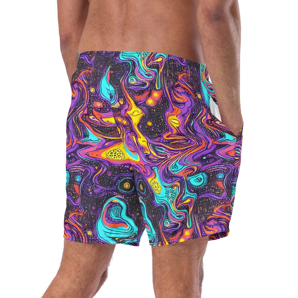 Hutty Nebula on Swim Trunks — Right Back