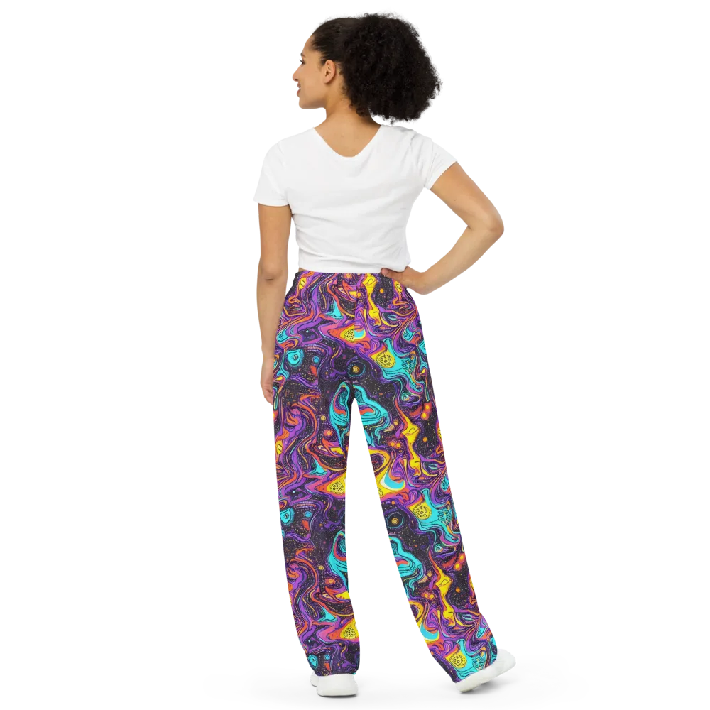Hutty Nebula on Wide-Leg Pants — Back