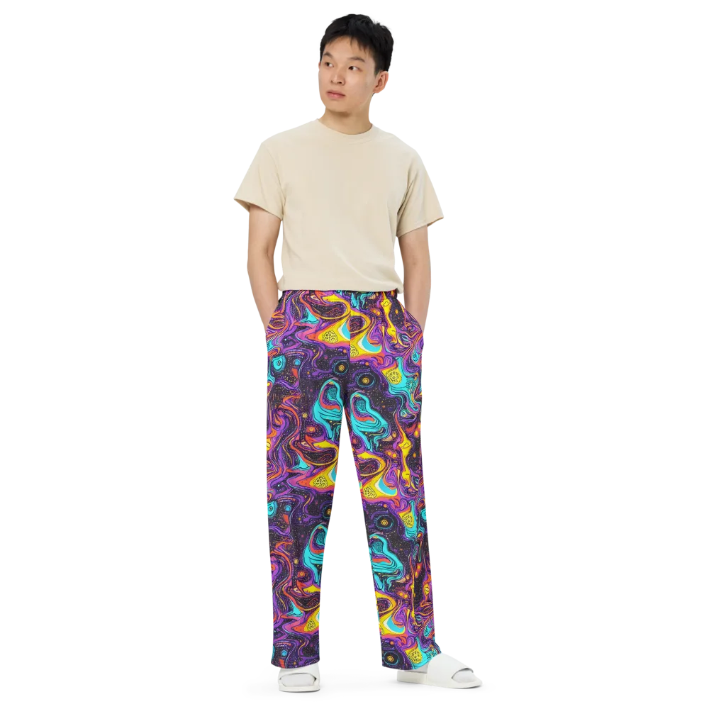 Hutty Nebula on Wide-Leg Pants — Front