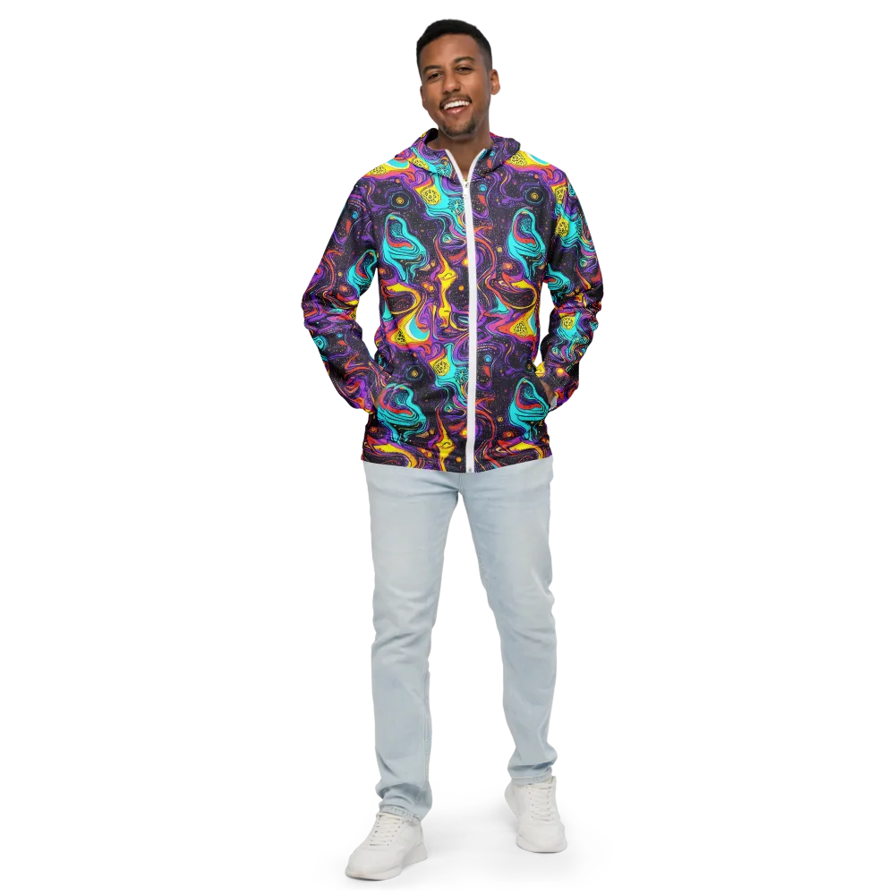 Hutty Nebula on Men's Windbreaker — Front