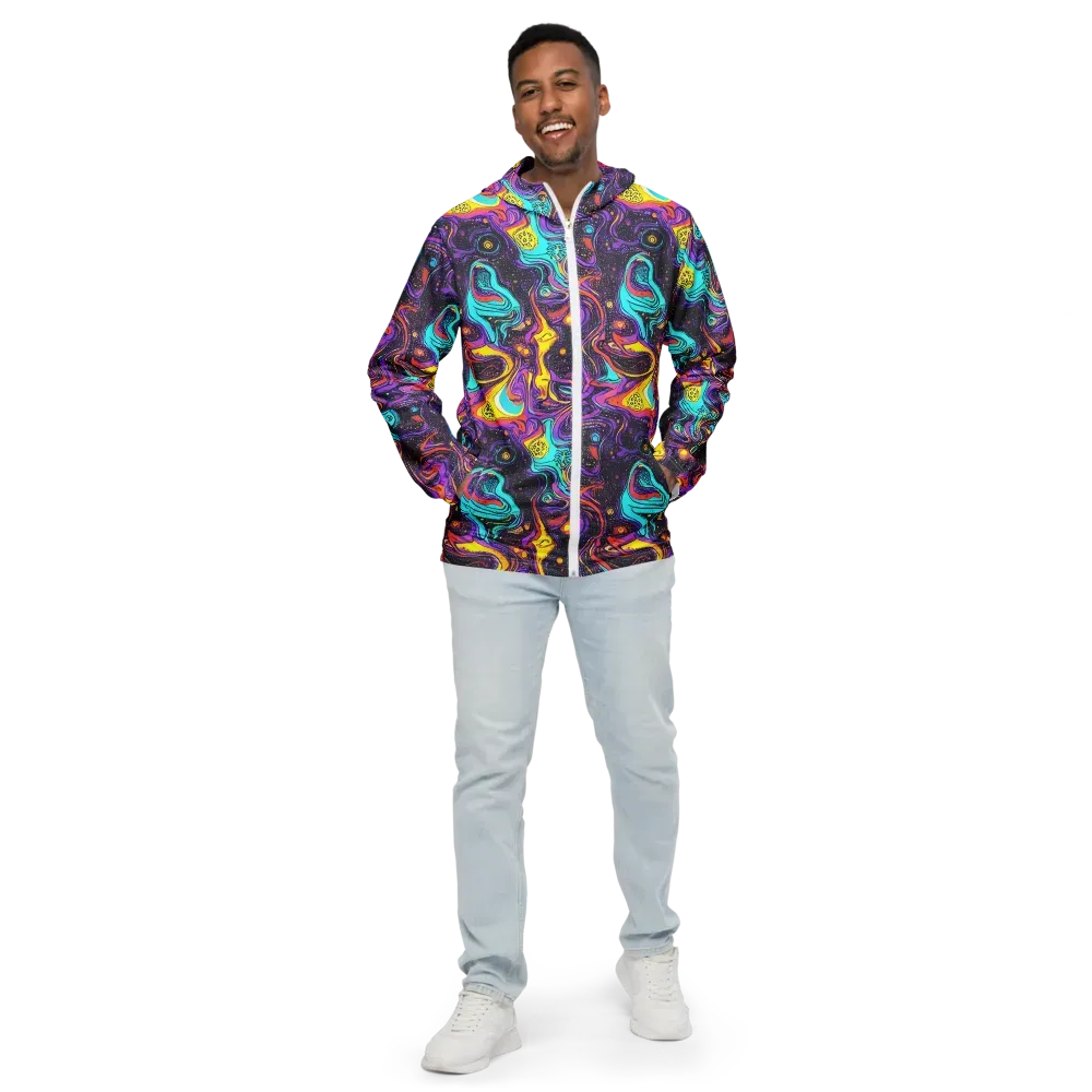 Hutty Nebula on Men's Windbreaker — Front