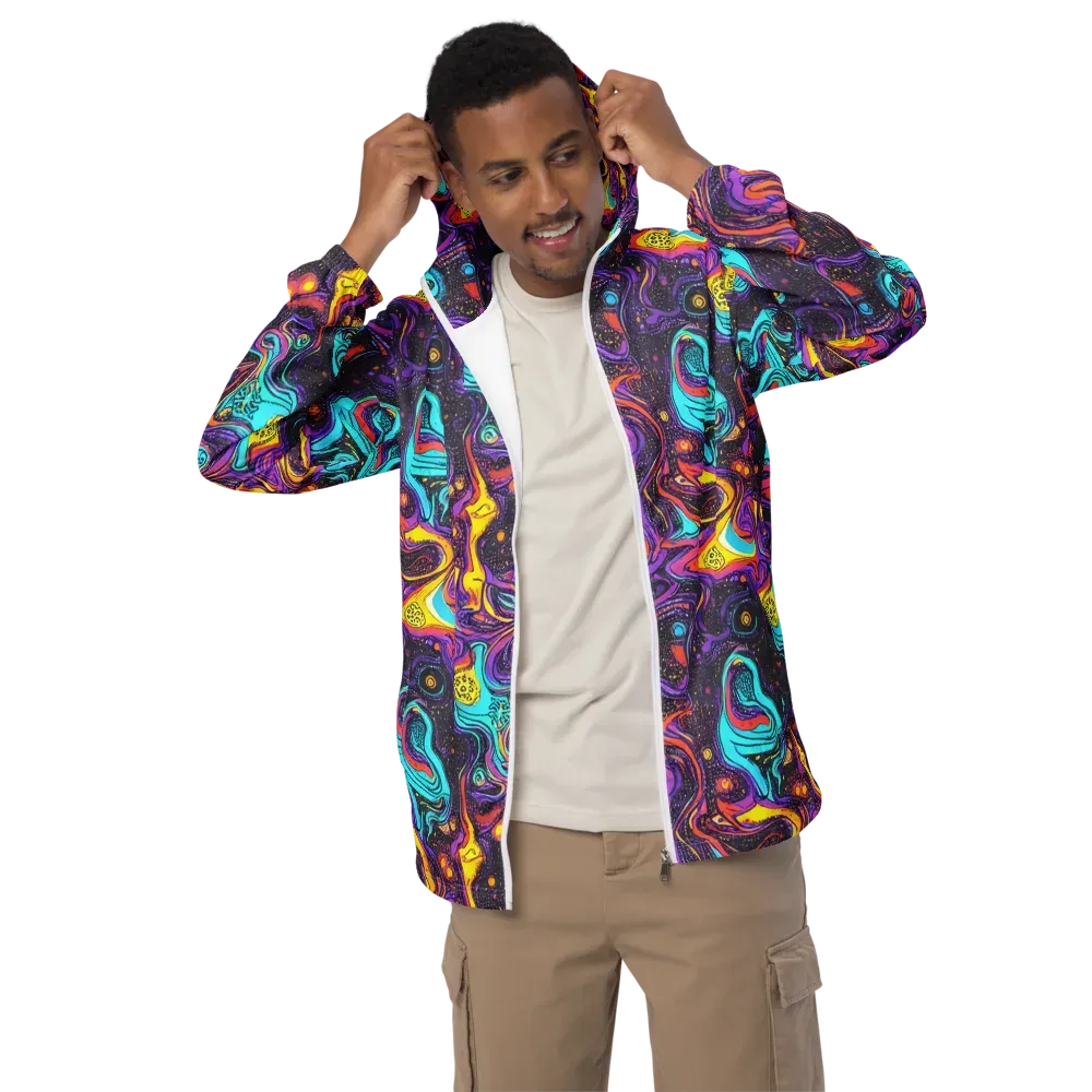 Hutty Nebula on Men's Windbreaker — Front