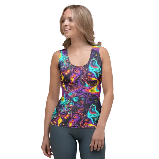 Hutty Nebula on a Women's Tank Top