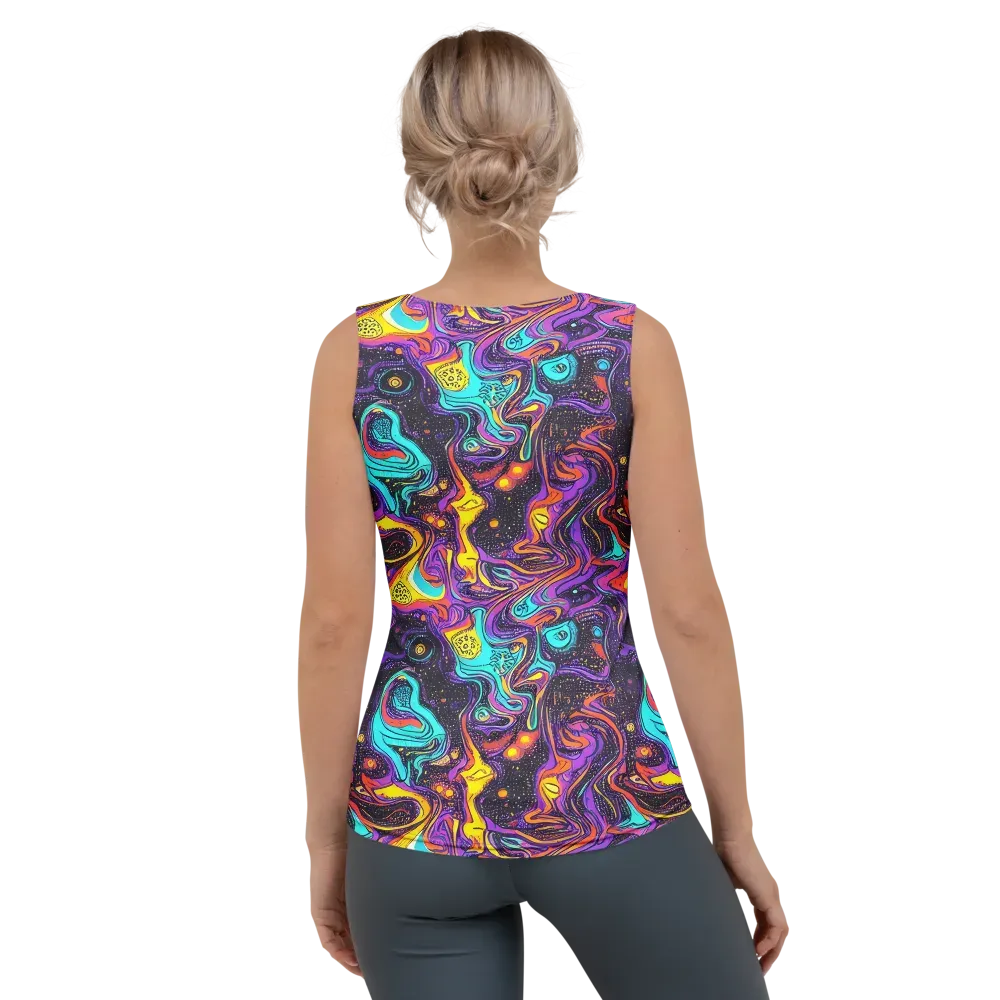 Hutty Nebula on Women's Tank Top — Back