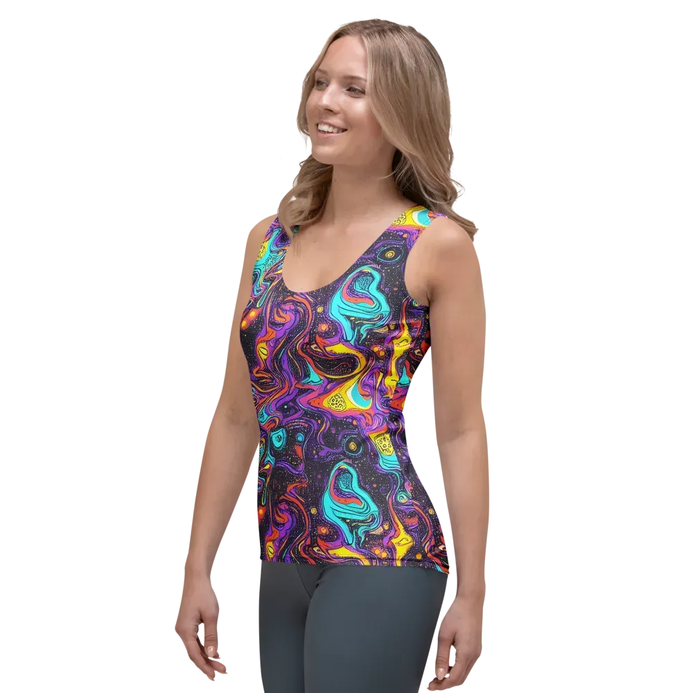 Hutty Nebula on Women's Tank Top — Left Front