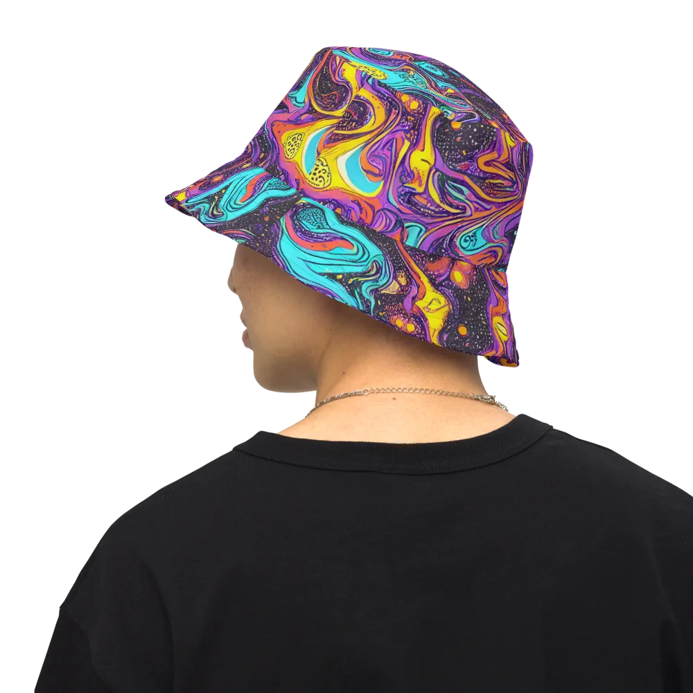 Hutty Nebula on Reversible Bucket Hat — Back Inside
