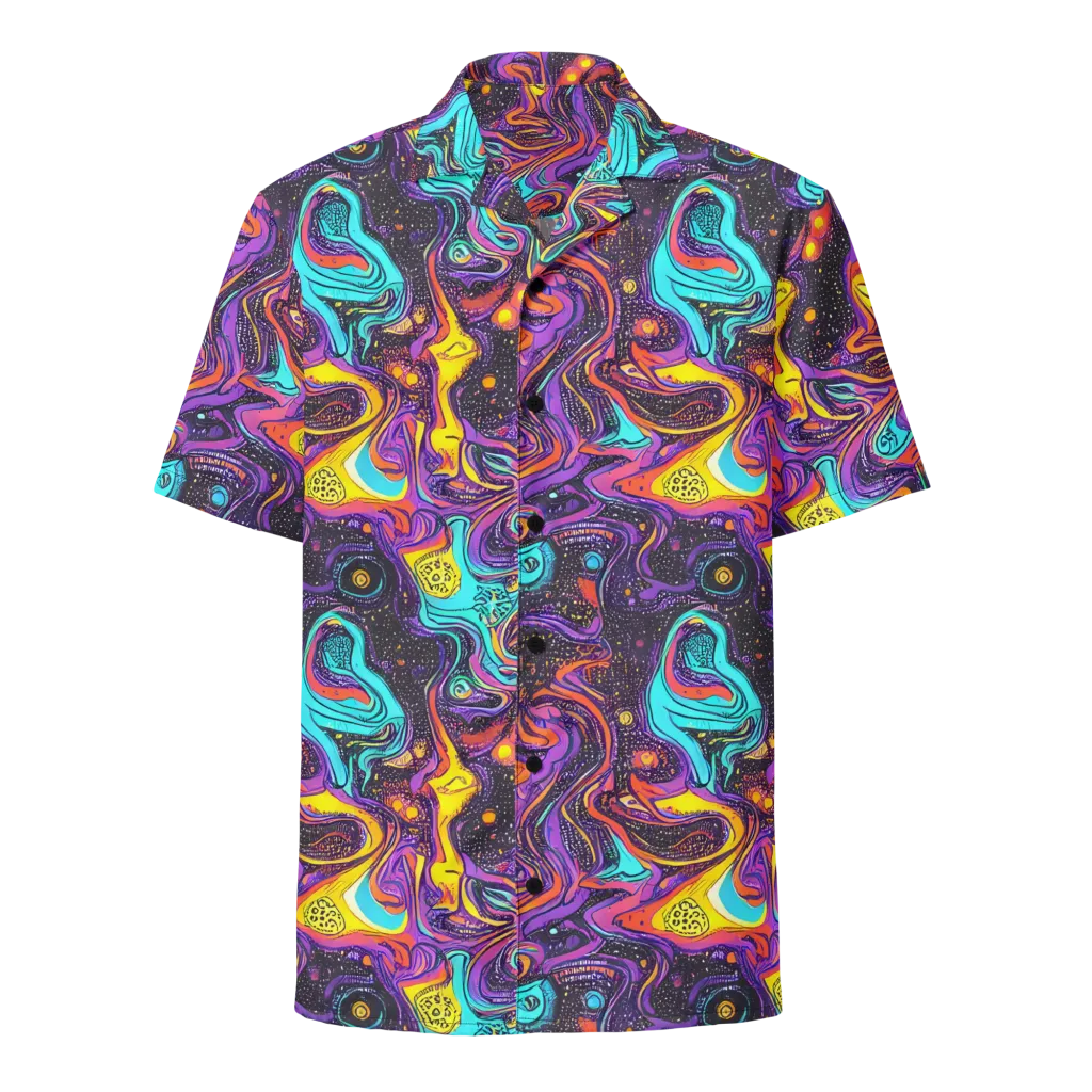 Hutty Nebula on Button Shirt — Front