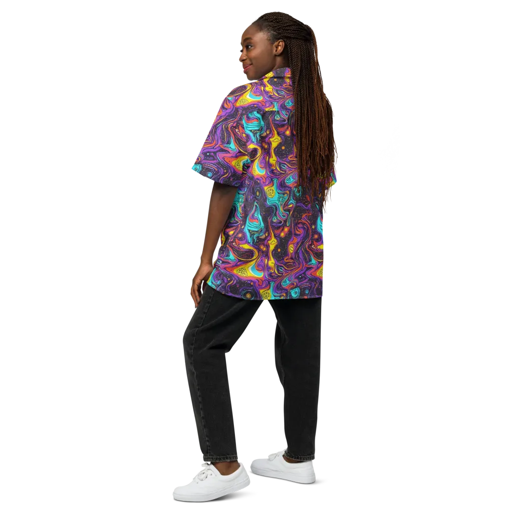 Hutty Nebula on Button Shirt — Back