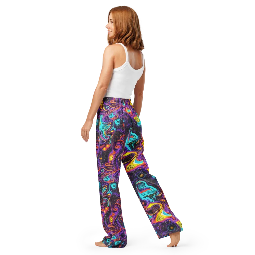 Hutty Nebula on Women's Pajama Pants — Back
