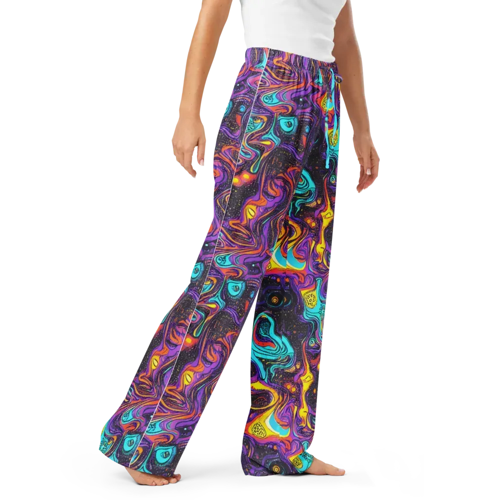 Hutty Nebula on Women's Pajama Pants — Right Front