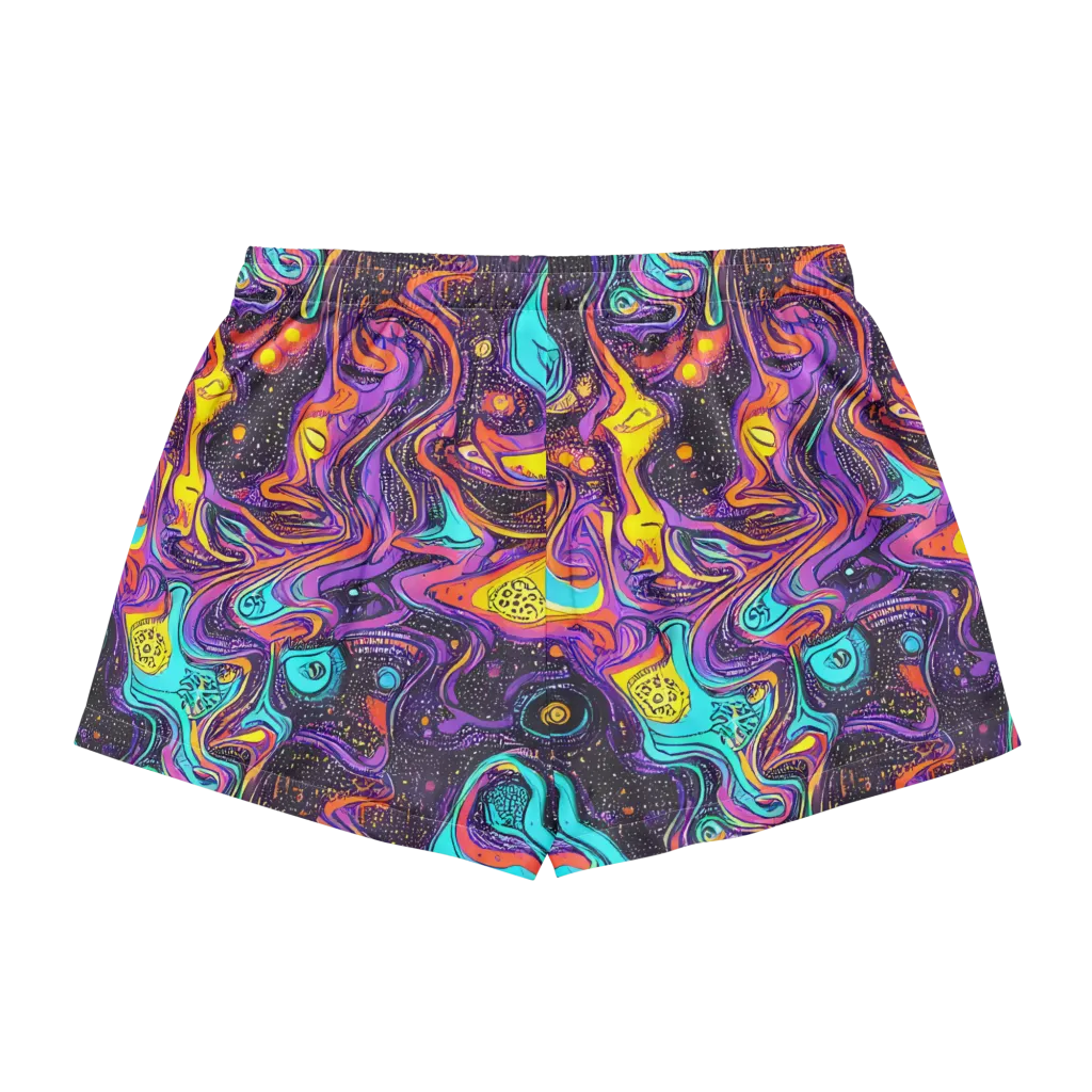 Hutty Nebula on Women's Pajama Shorts — Back