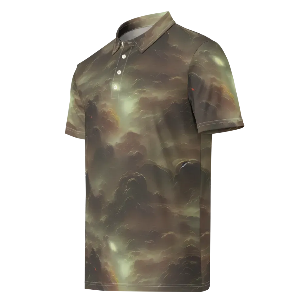 Celestial Dreamscape on Men's Slim Fit Polo Shirt — Left Front