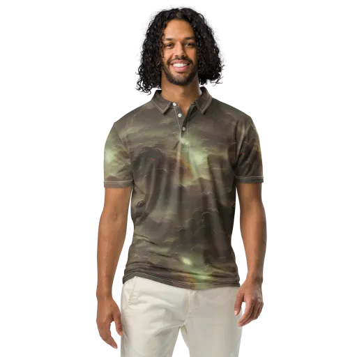 Celestial Dreamscape on a Men's Slim Fit Polo Shirt