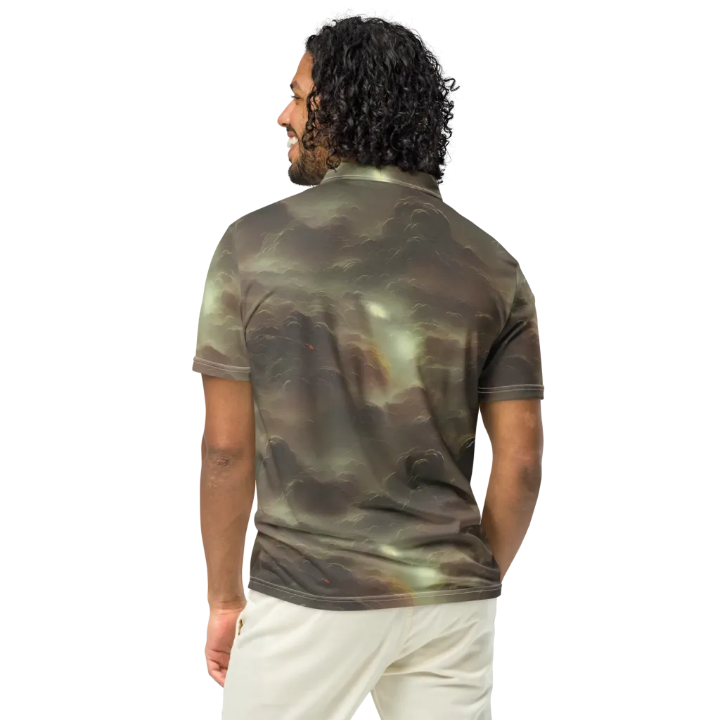 Celestial Dreamscape on Men's Slim Fit Polo Shirt — Back