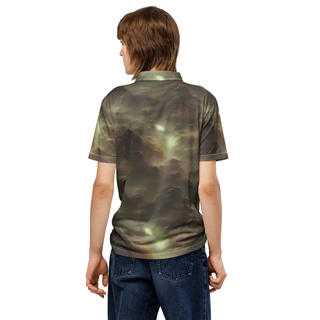 Celestial Dreamscape on Men's Slim Fit Polo Shirt — Back