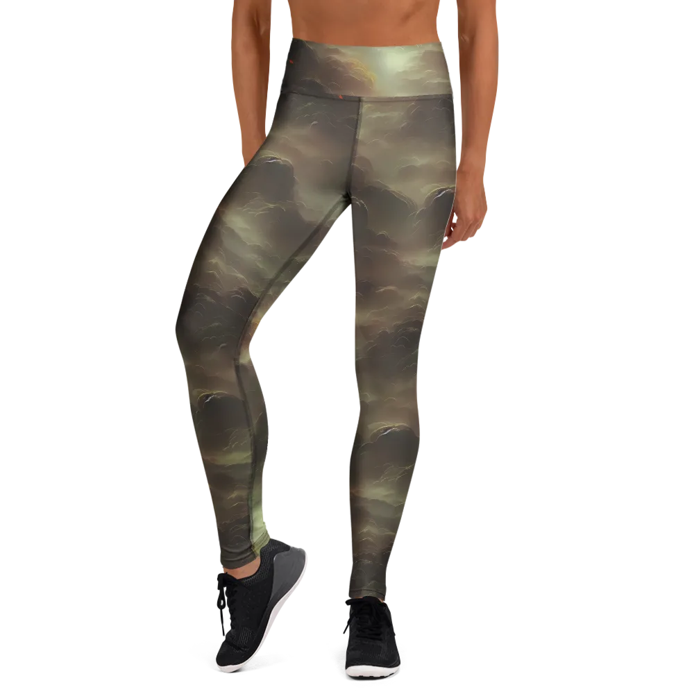 Celestial Dreamscape on Yoga Leggings — Front