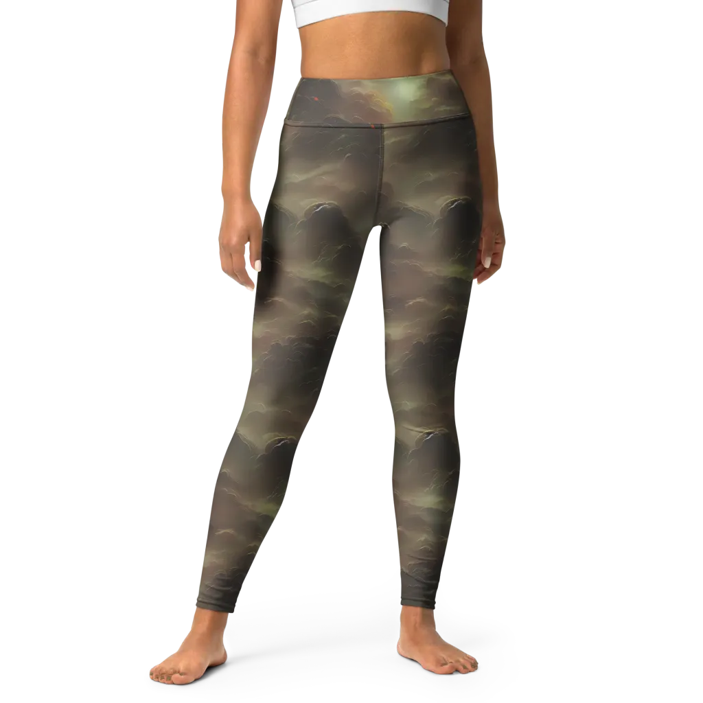 Celestial Dreamscape on Yoga Leggings — Front