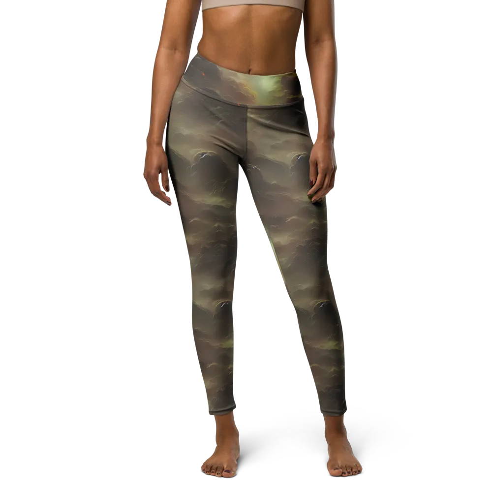 Celestial Dreamscape on Yoga Leggings — Front