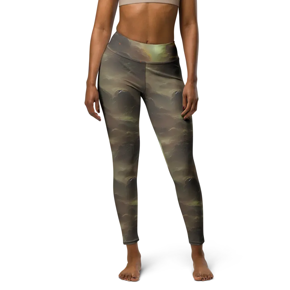 Celestial Dreamscape on Yoga Leggings — Front