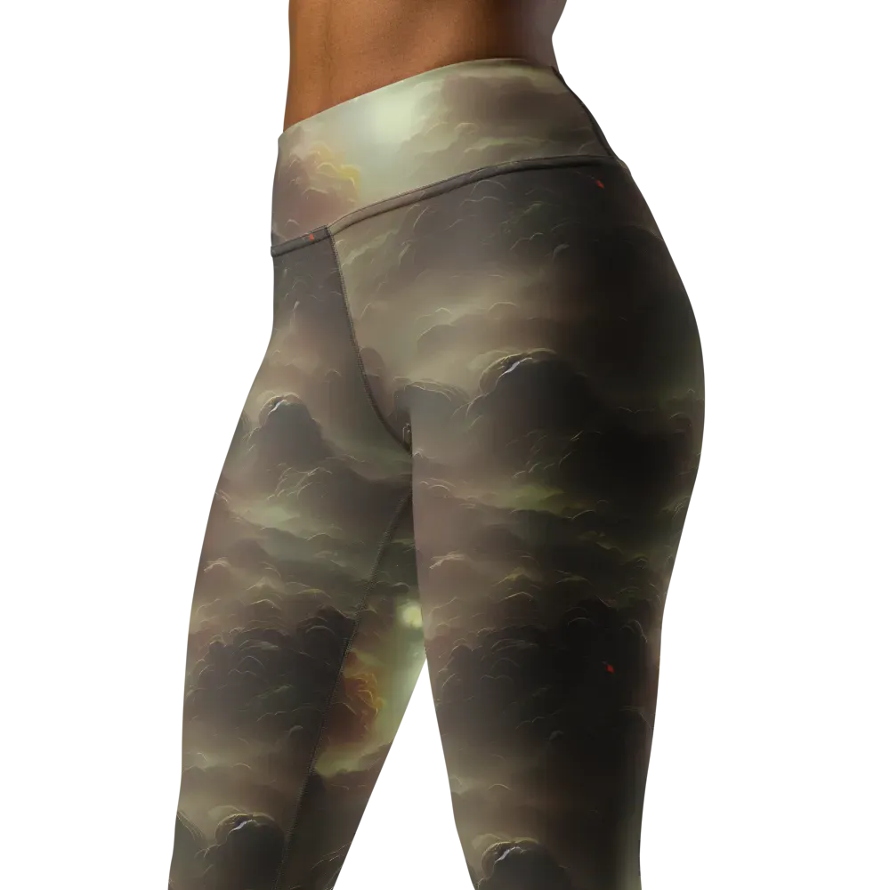 Celestial Dreamscape on Yoga Leggings — Left Front