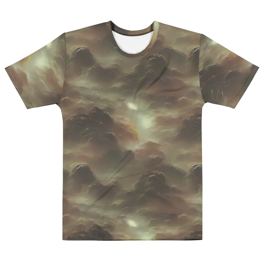 Celestial Dreamscape on Men's Cotton Crew Neck T-Shirt — Front
