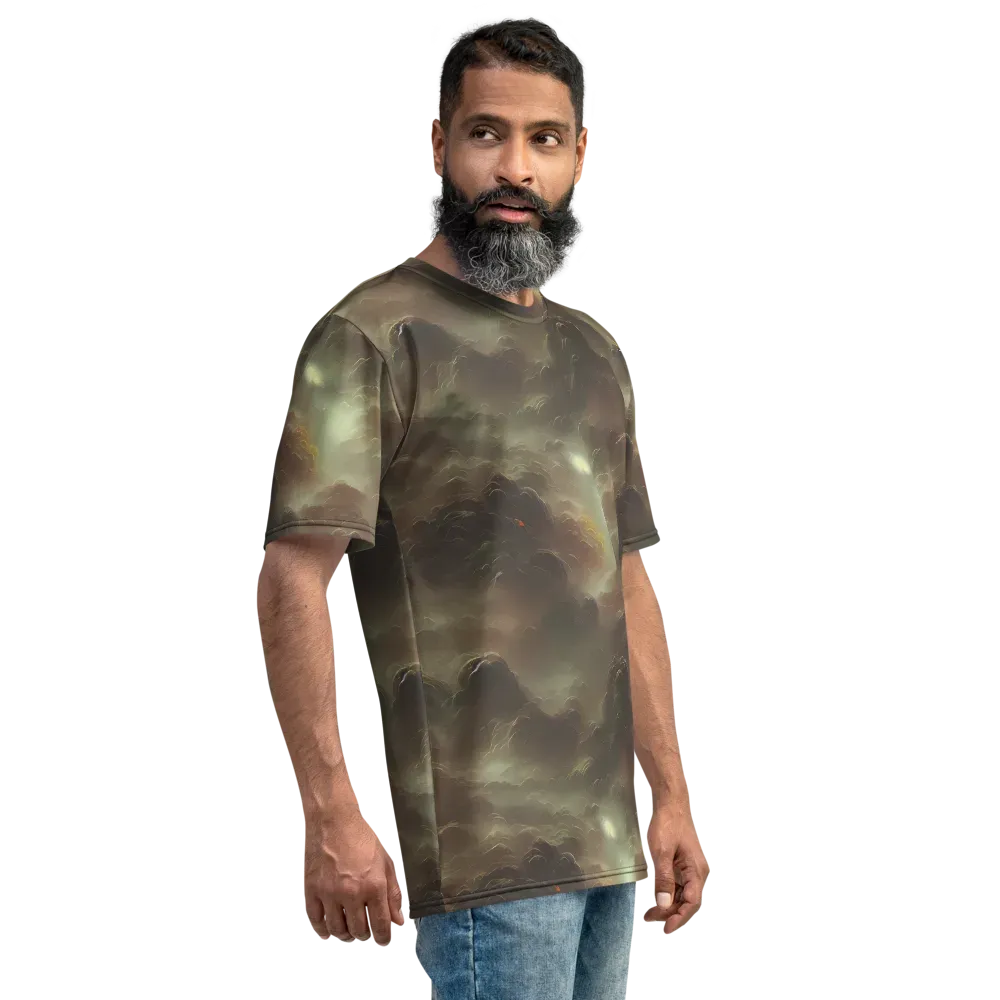 Celestial Dreamscape on Men's Crew Neck T-Shirt — Right