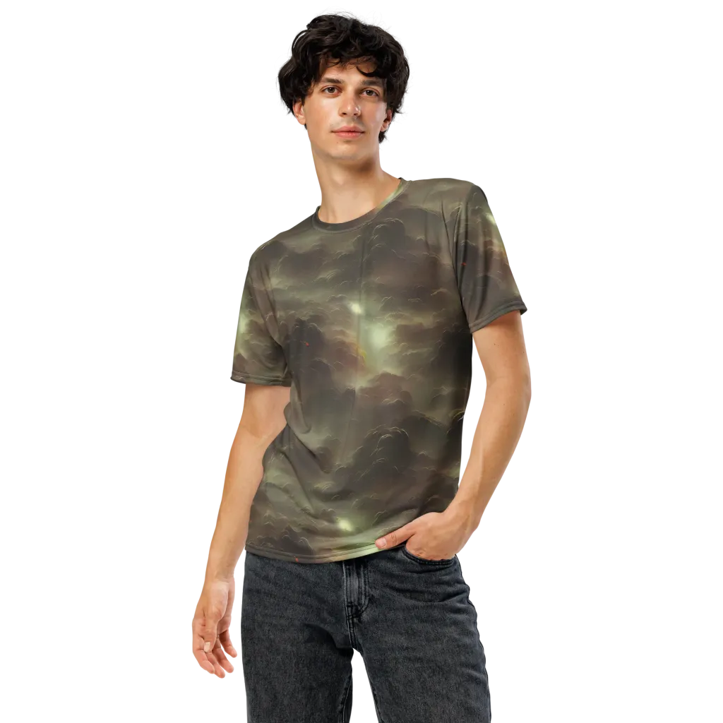 Celestial Dreamscape on Men's Crew Neck T-Shirt — Front