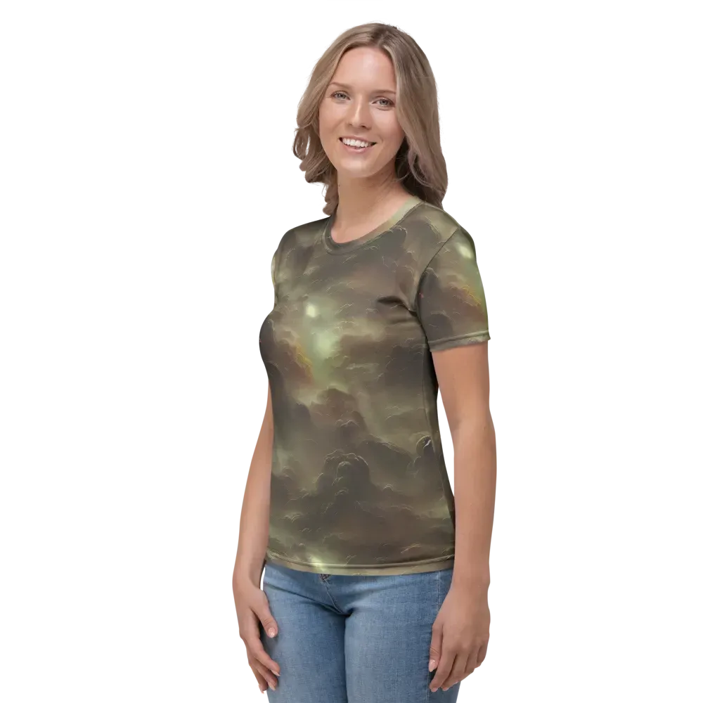 Celestial Dreamscape on Women's Crew Neck T-Shirt — Left