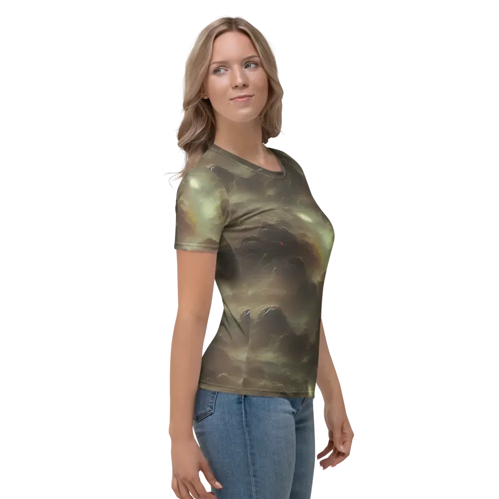 Celestial Dreamscape on Women's Crew Neck T-Shirt — Right