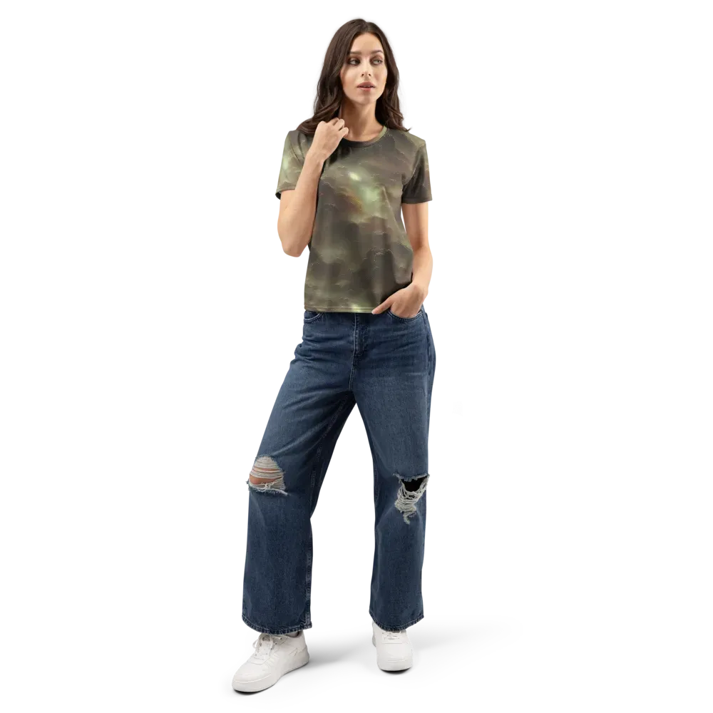 Celestial Dreamscape on Women's Crew Neck T-Shirt — Front