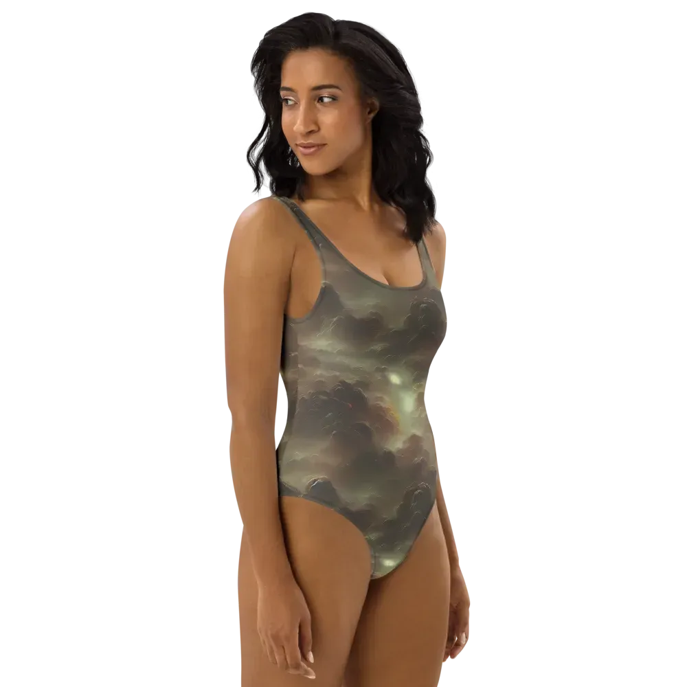 Celestial Dreamscape on One-Piece Swimsuit — Right