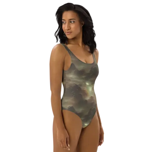 Celestial Dreamscape on a One-Piece Swimsuit