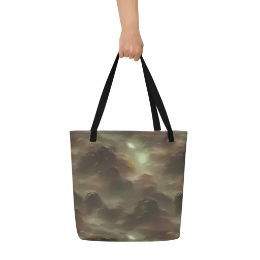 Celestial Dreamscape on a Large Tote Bag W/ Pocket