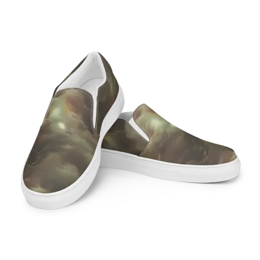Celestial Dreamscape on a Women's Slip-On Canvas Shoes