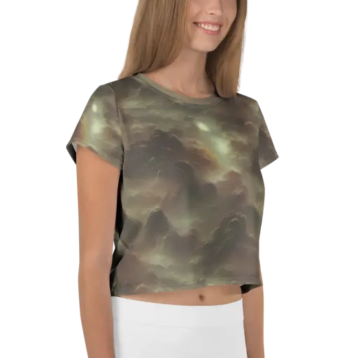 Celestial Dreamscape on a Crop Tee