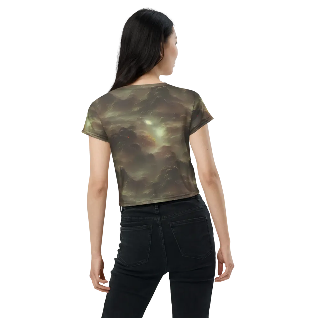 Celestial Dreamscape on Crop Tee — Back