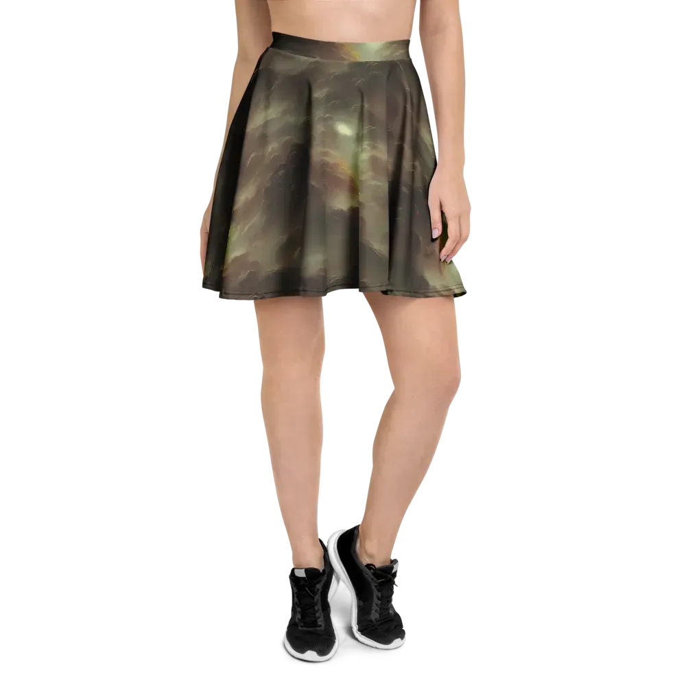 Celestial Dreamscape on Skater Skirt — Front