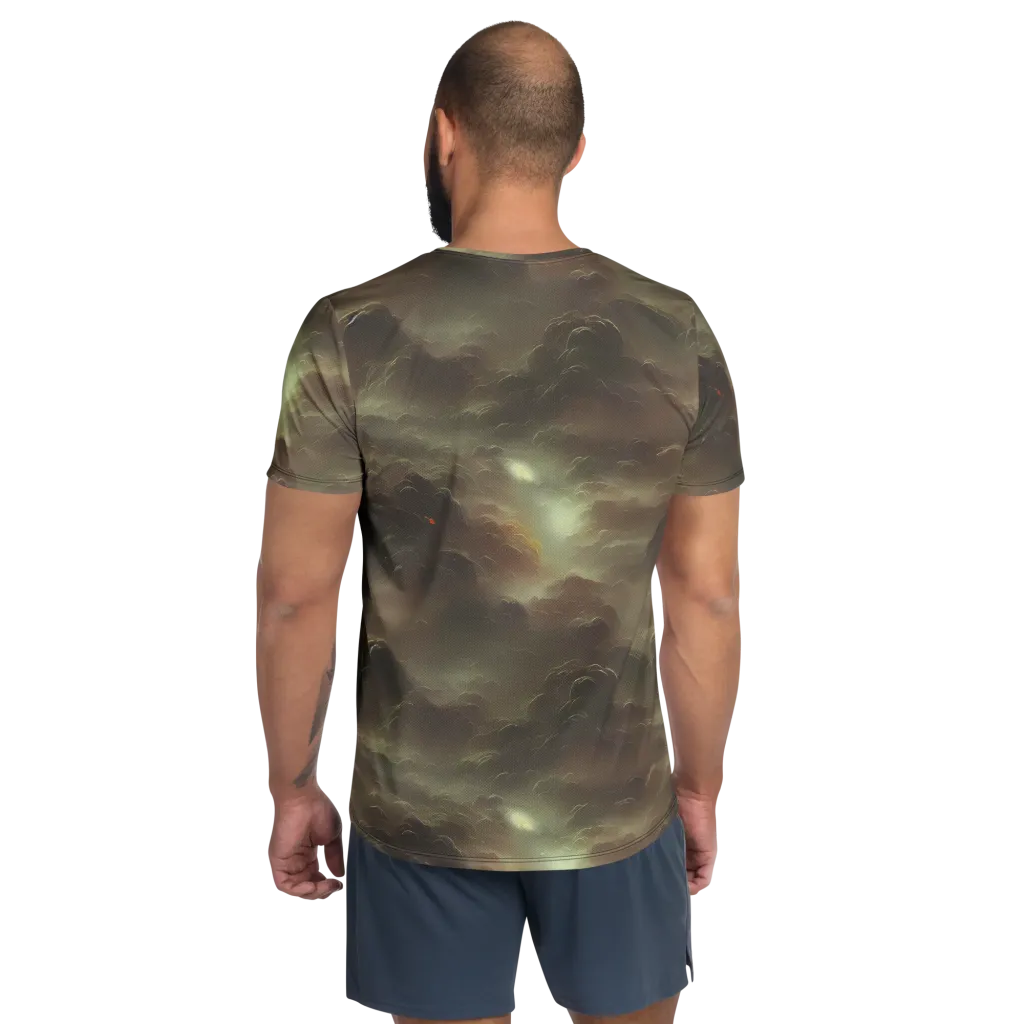 Celestial Dreamscape on Men's Athletic T-Shirt — Back