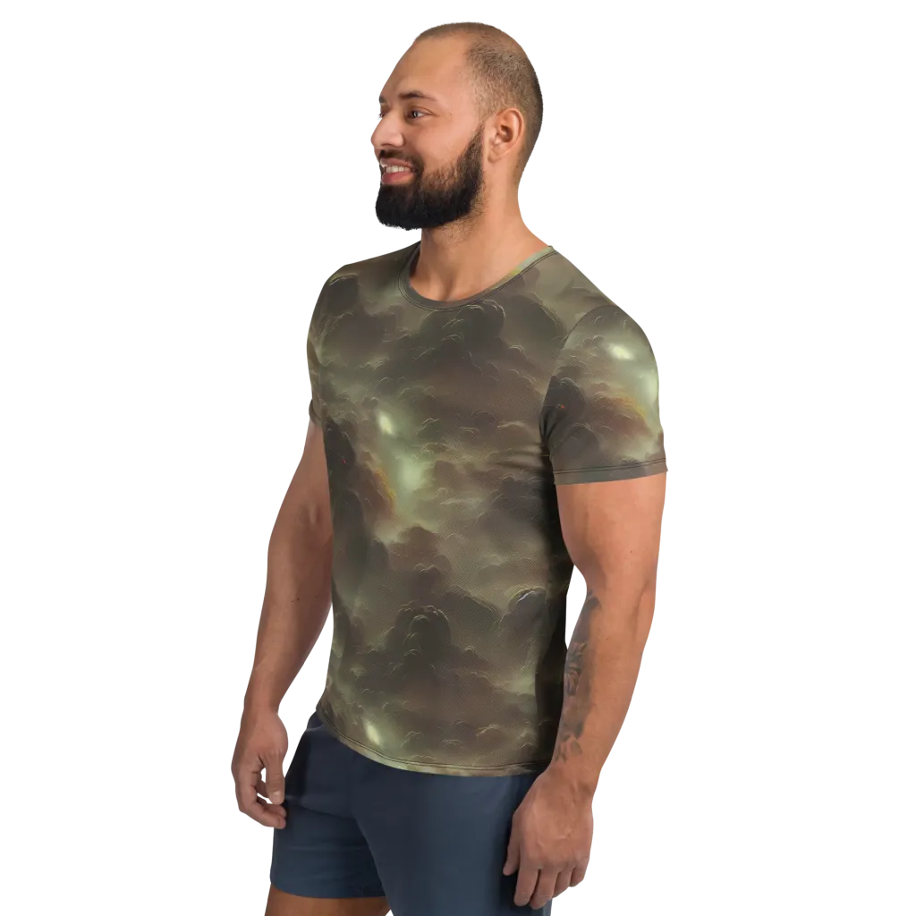 Celestial Dreamscape on Men's Athletic T-Shirt — Left