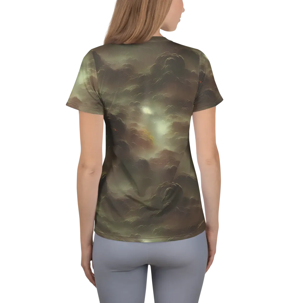 Celestial Dreamscape on Women's Athletic T-Shirt — Back