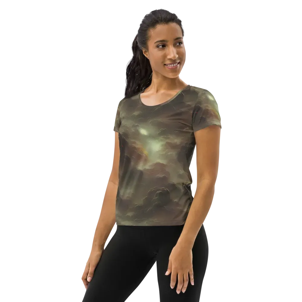 Celestial Dreamscape on Women's Athletic T-Shirt — Left