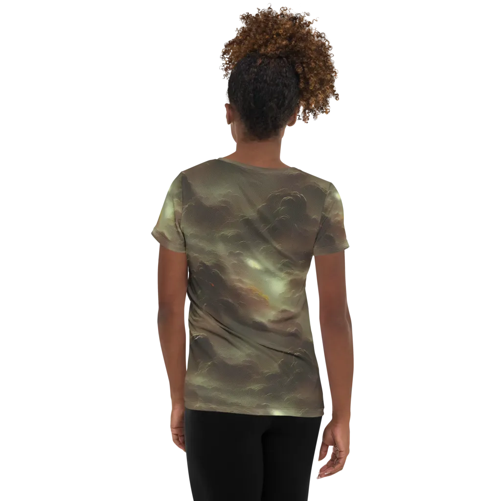 Celestial Dreamscape on Women's Athletic T-Shirt — Back