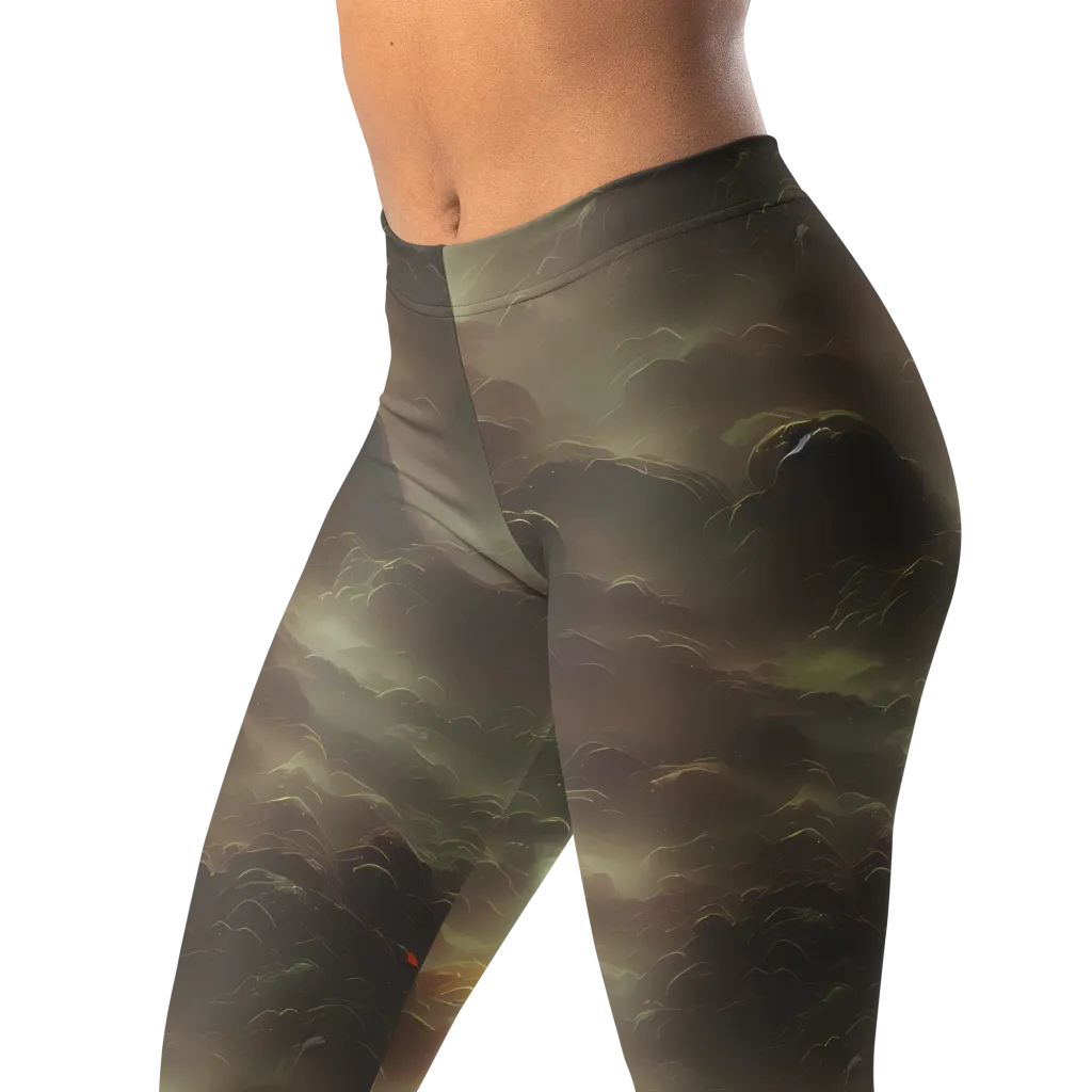Celestial Dreamscape on Leggings — Left Front